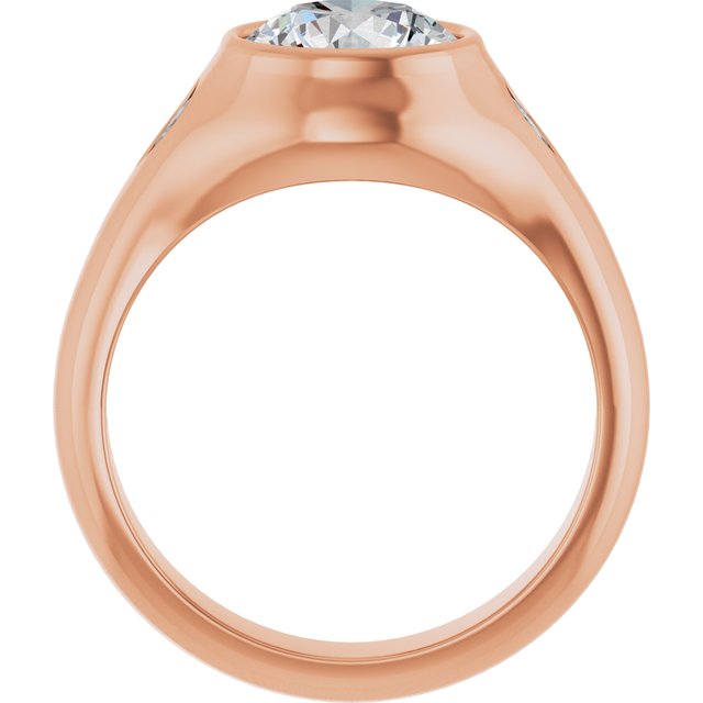 rose gold round