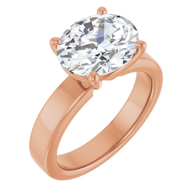 rose gold oval