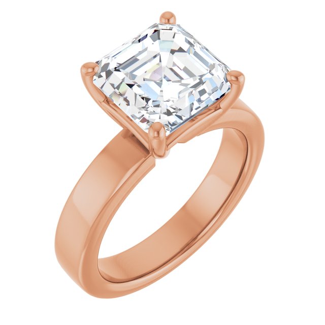 rose gold asscher