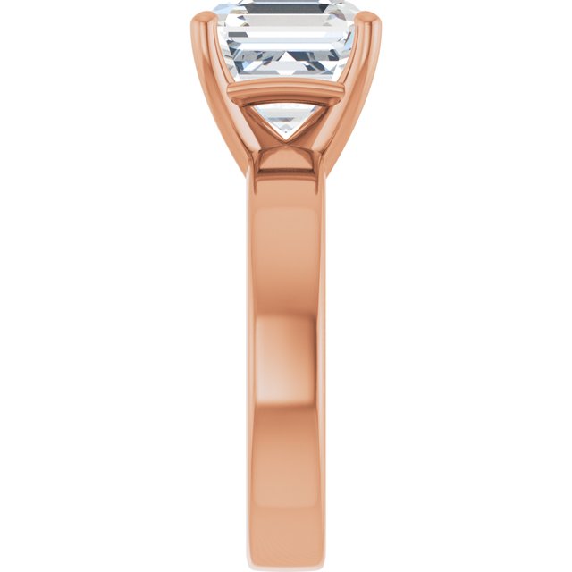 rose gold asscher