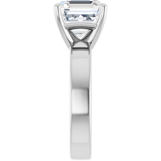 white gold asscher