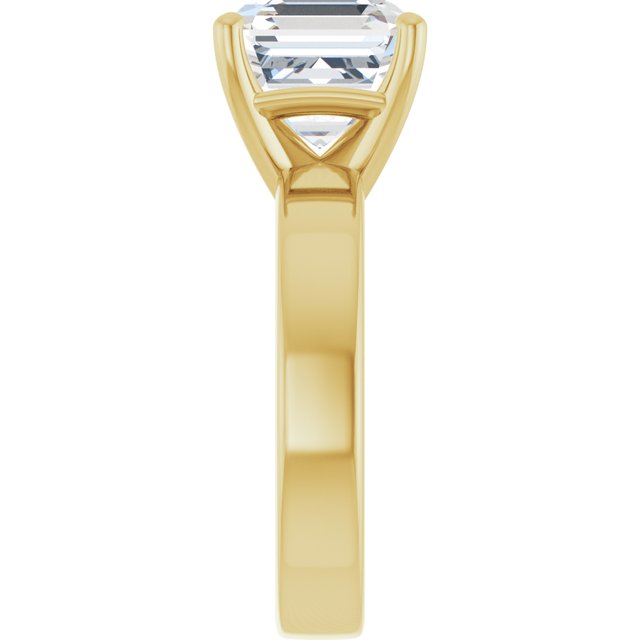 yellow gold asscher