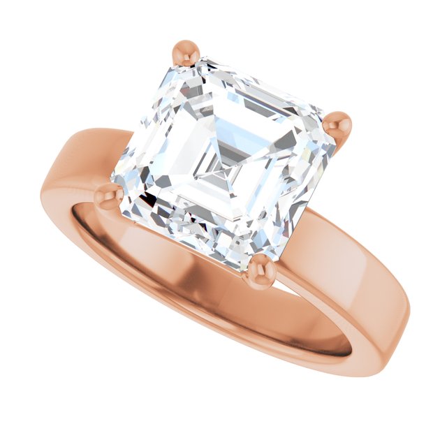 rose gold asscher