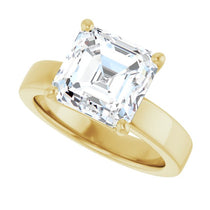 yellow gold asscher