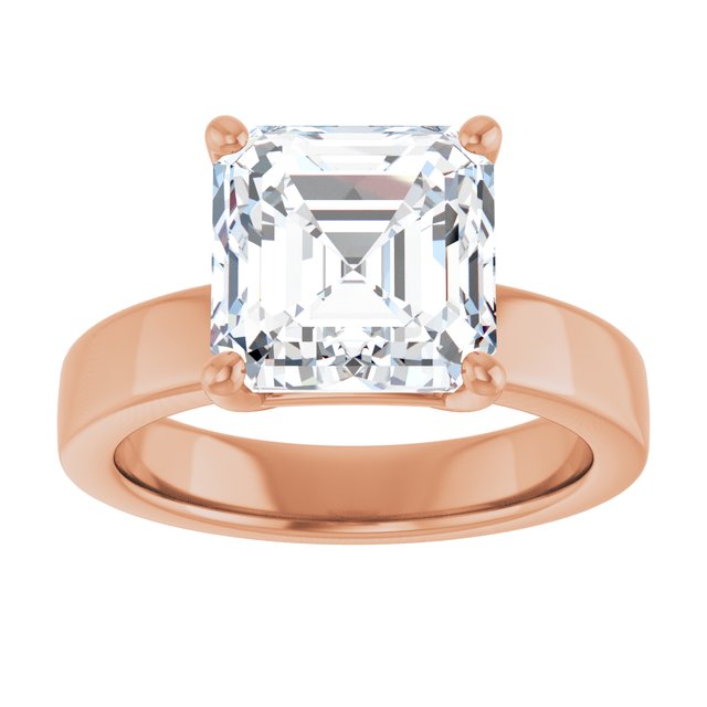 rose gold asscher