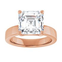 rose gold asscher