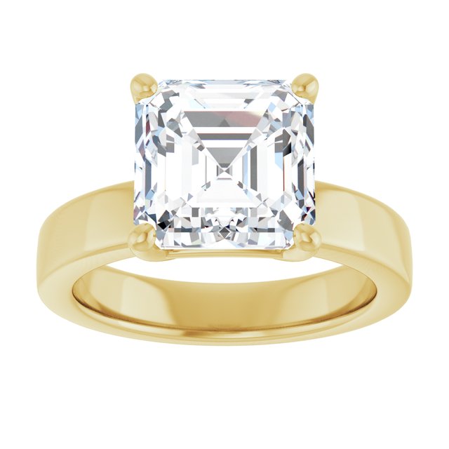 yellow gold asscher