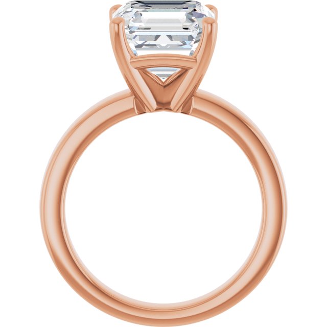 rose gold asscher