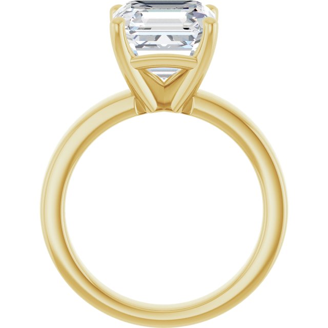 yellow gold asscher