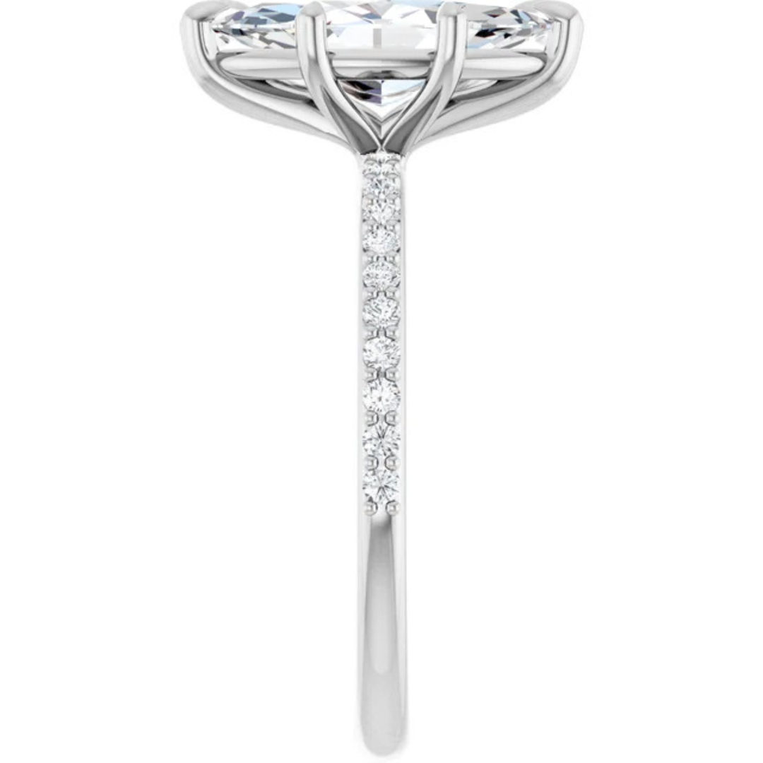 white gold marquise