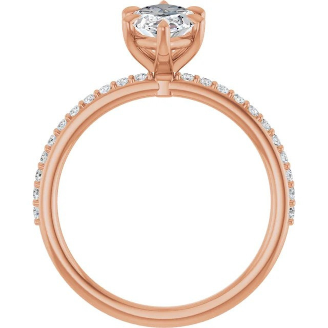 rose gold marquise