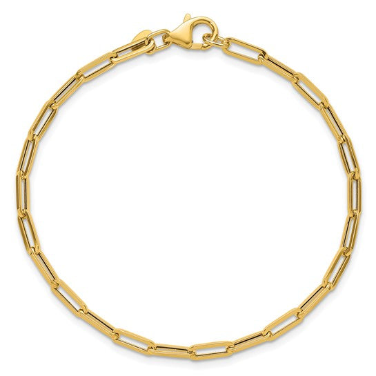 14K Paper Clip Bracelet