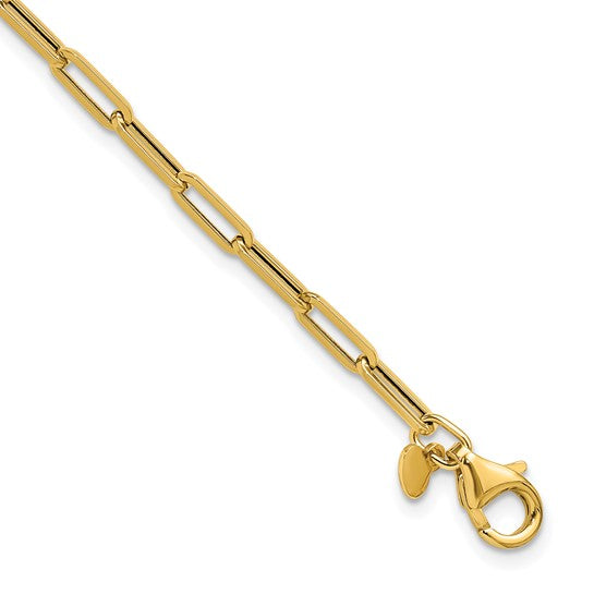 14K Paper Clip Bracelet