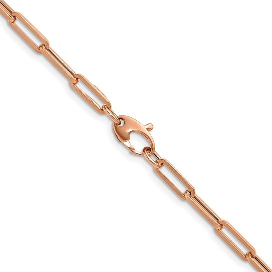 14K Paper Clip Necklace