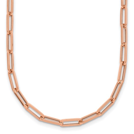 14K Paper Clip Necklace