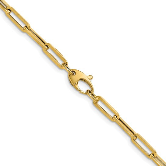 14K Paper Clip Necklace