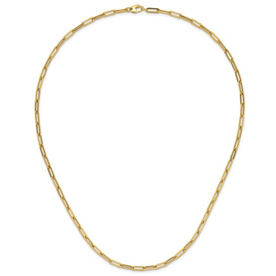 14K Paper Clip Necklace