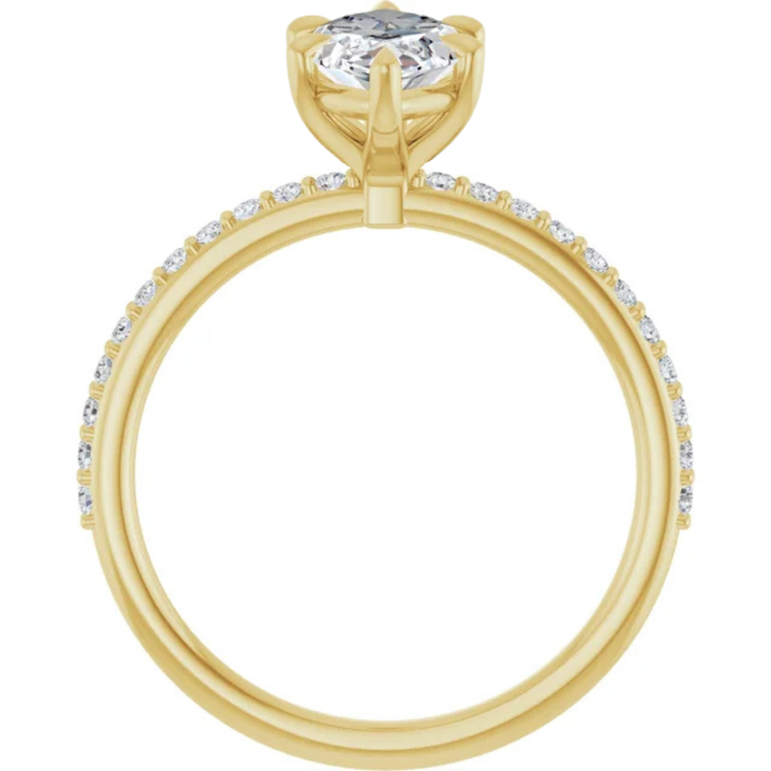 yellow gold marquise