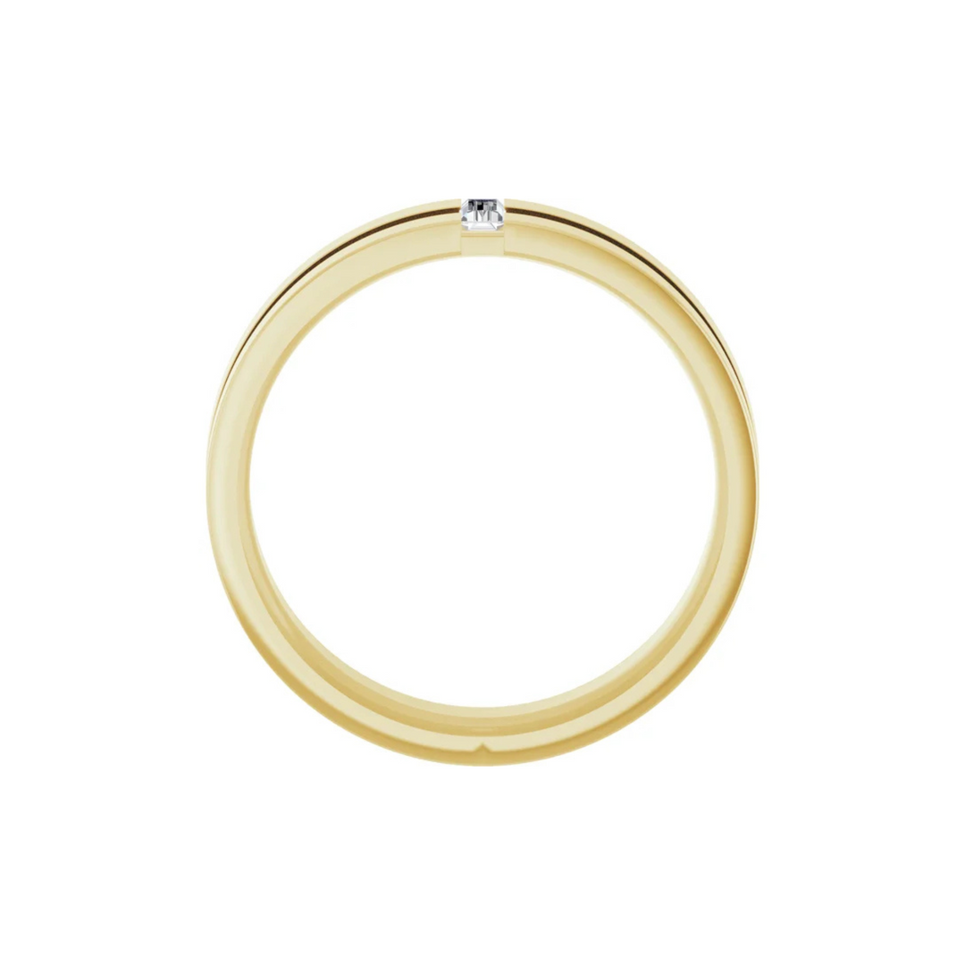 Baguette Diamond Band 7mm
