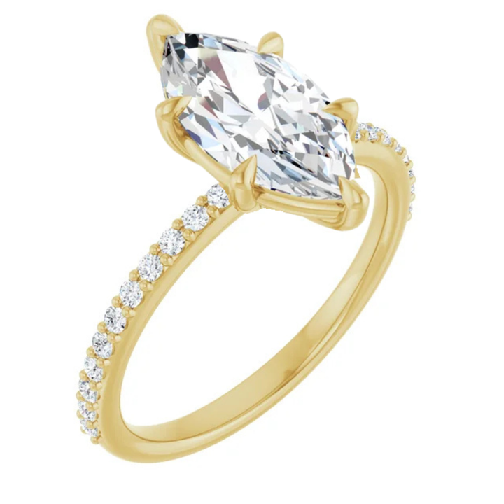 yellow gold marquise