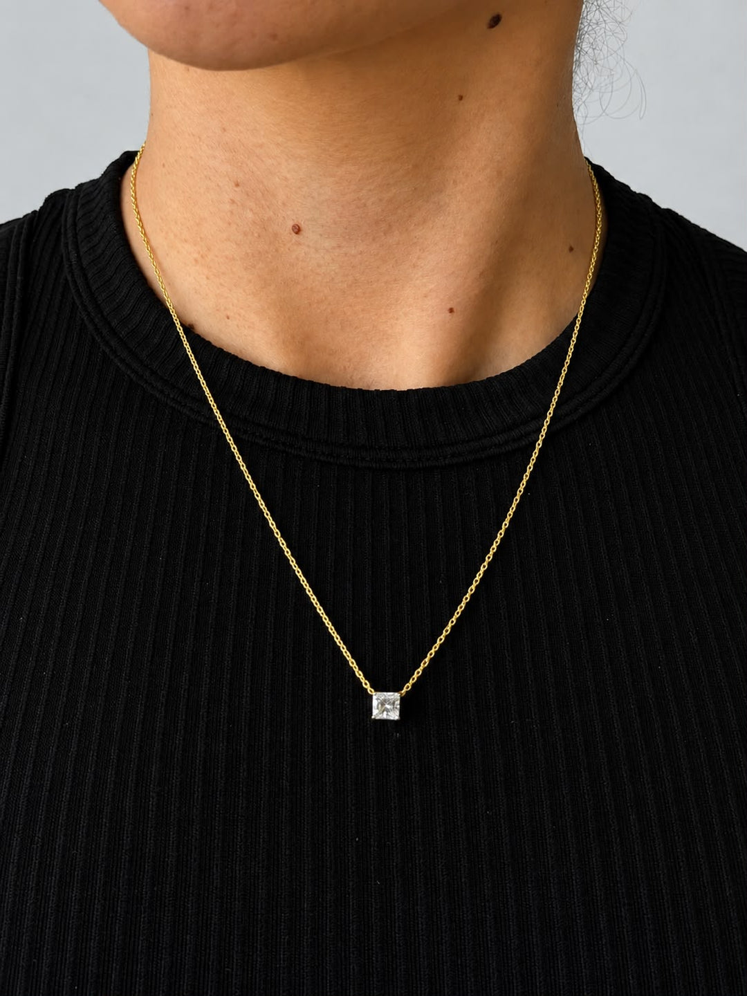 Princess Cut Lab-Grown Diamond Necklace