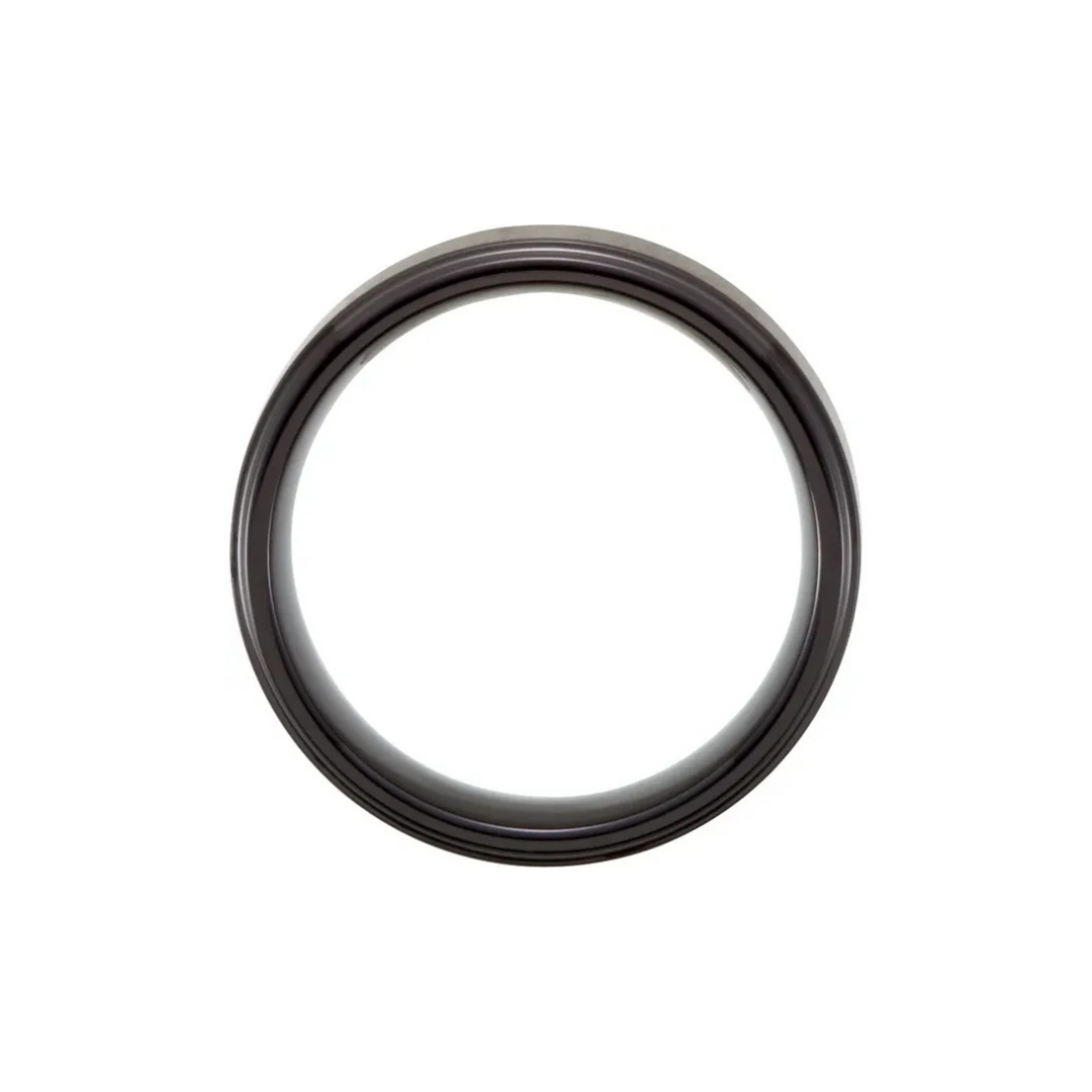 Black Tungsten Stepped-Edge 8mm
