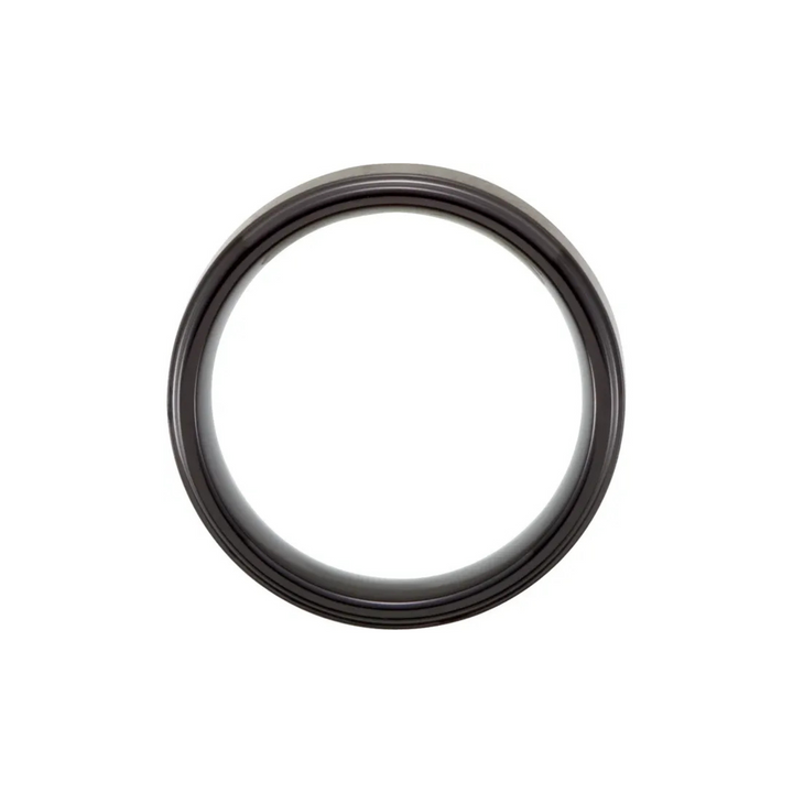 Black Tungsten Stepped-Edge 8mm