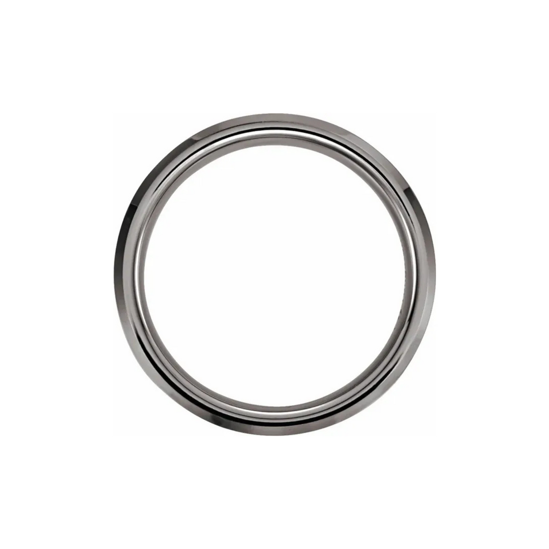 Tungsten Beveled Edge Brushed Finish 6mm