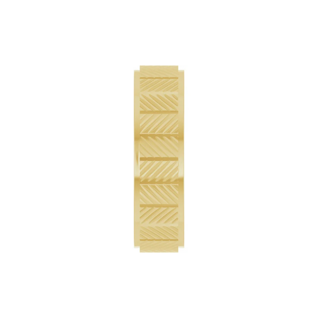 Chevron Grooved Flat Fit 6mm