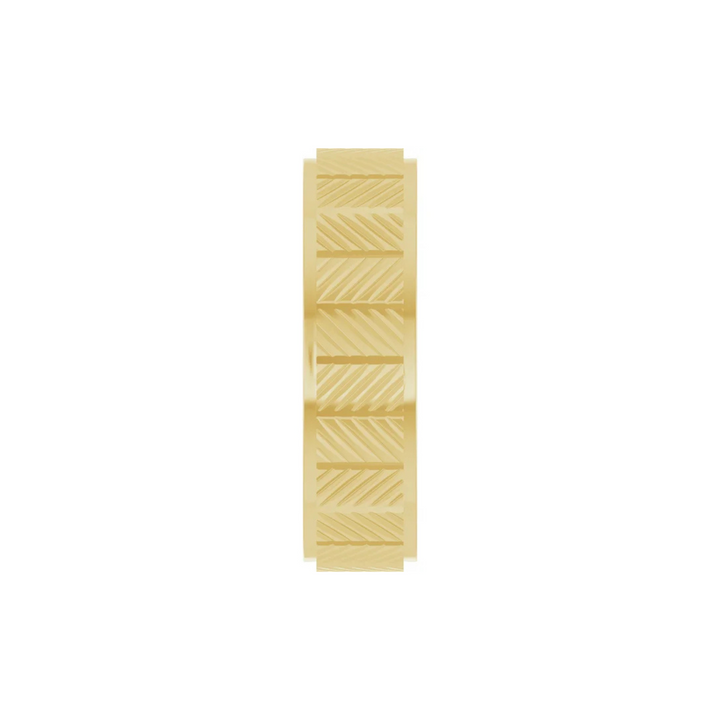 Chevron Grooved Flat Fit 6mm