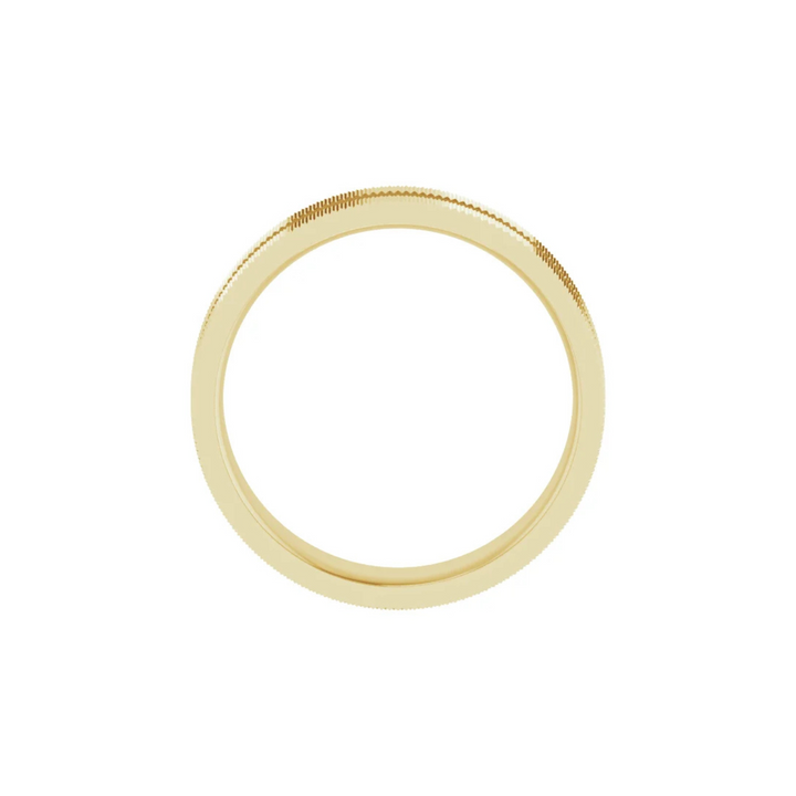 Knurled Edge Flat Band 6mm