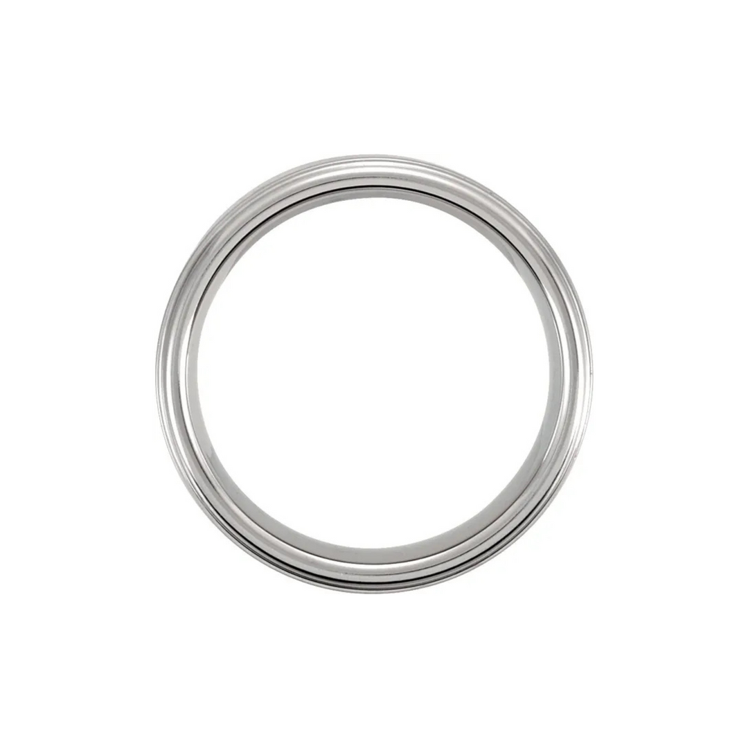 Tungsten Rounded Edge With Satin Finish 8mm