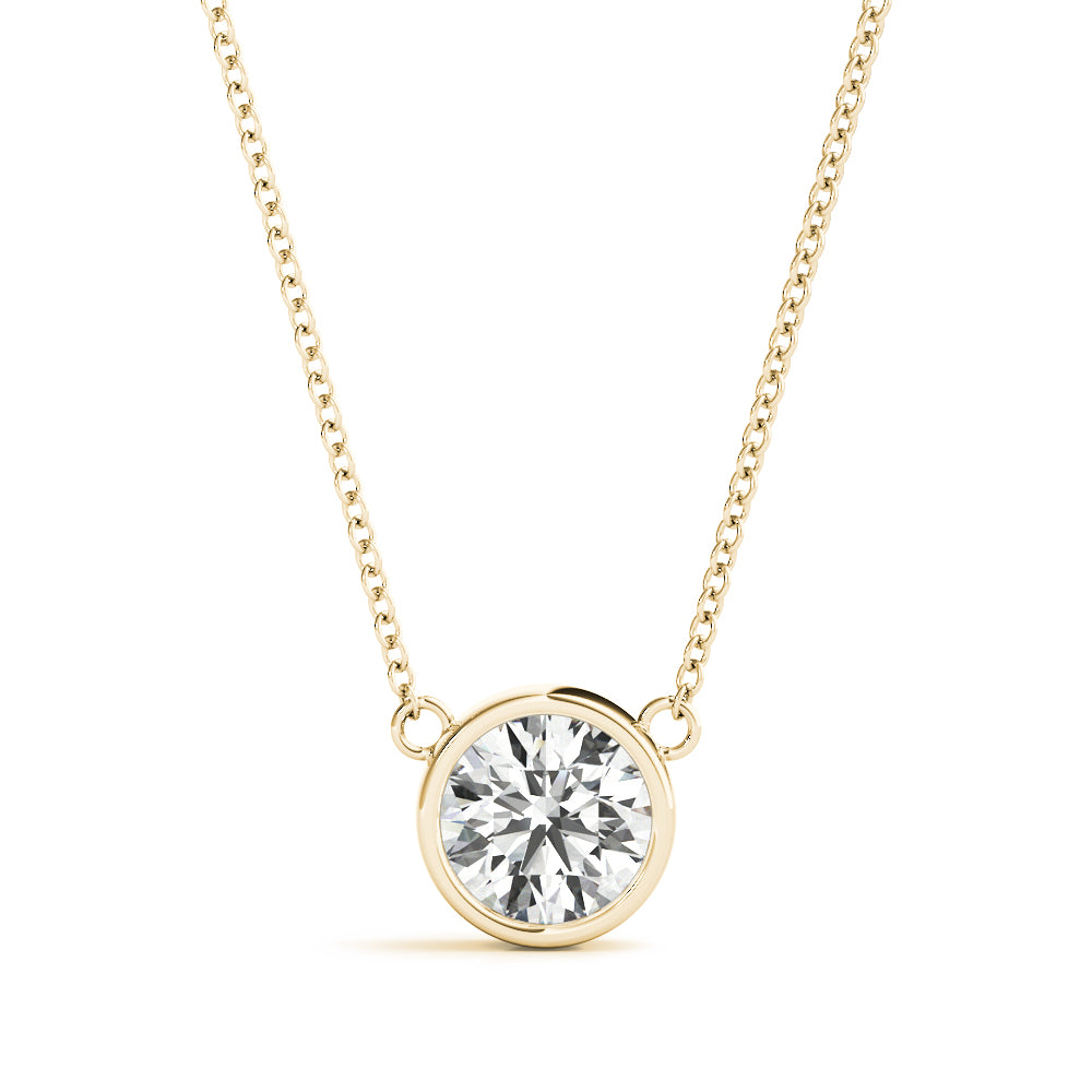 Diamond Bezel Necklace