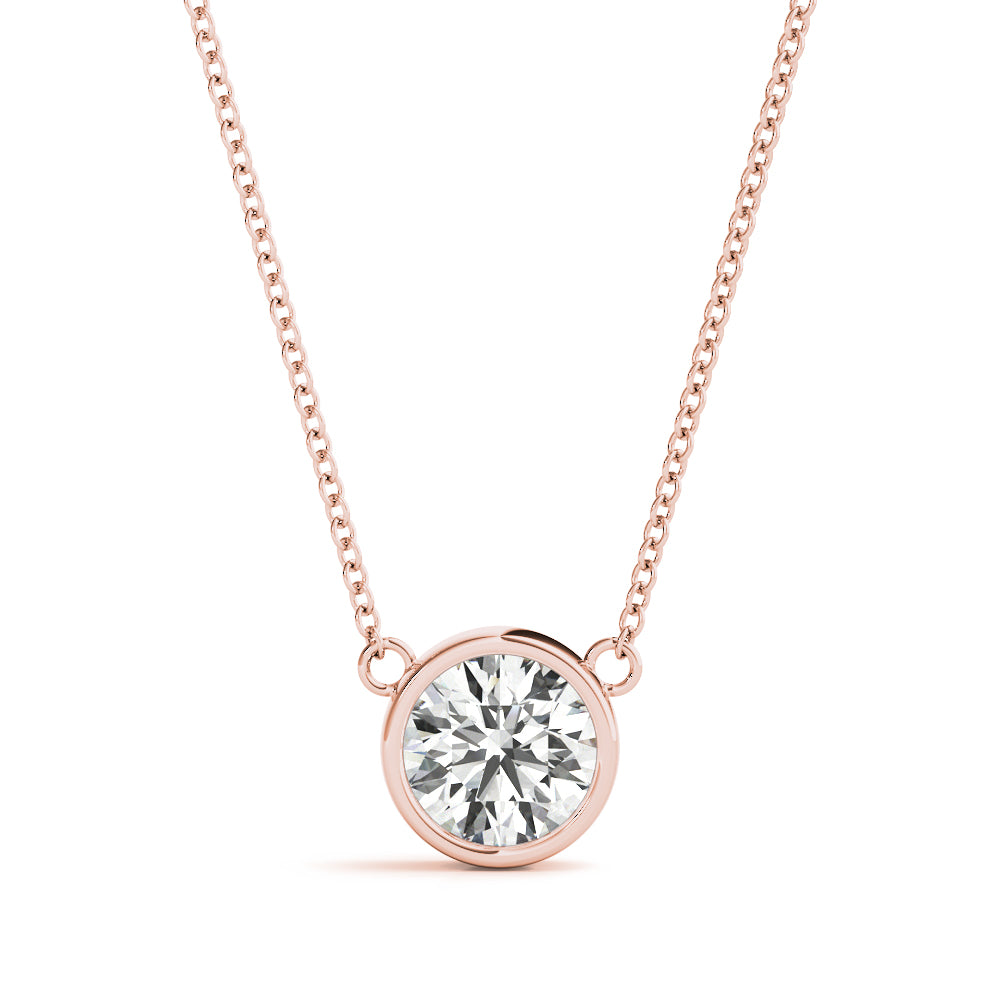 Diamond Bezel Necklace