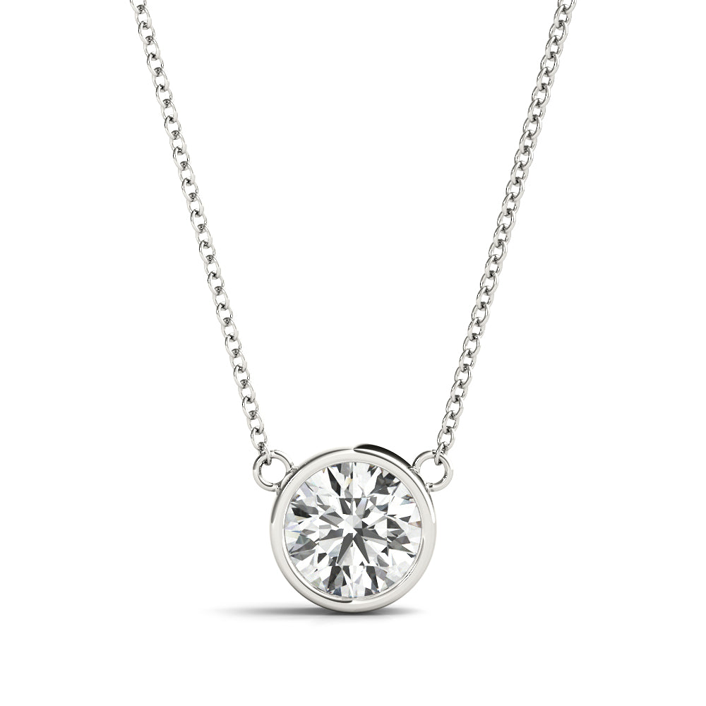 Diamond Bezel Necklace