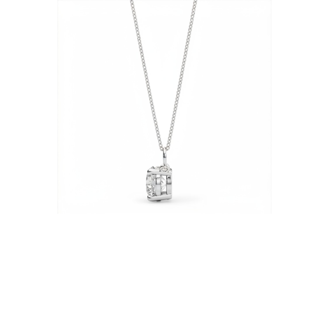 Classic Diamond Solitaire Necklace