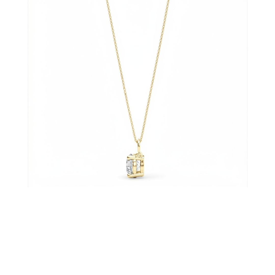 Classic Diamond Solitaire Necklace