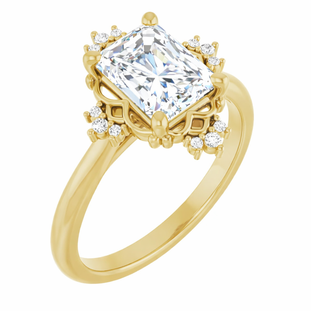 yellow gold radiant