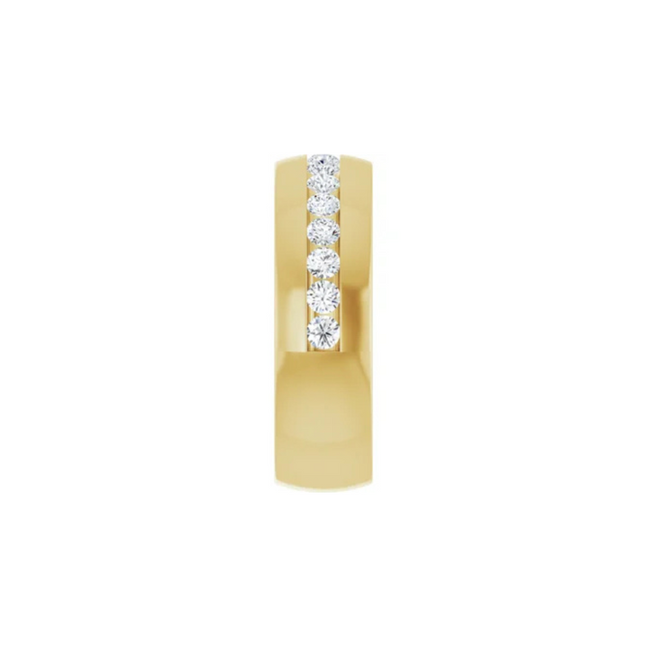 Classic Channel Set Diamond Band 7mm