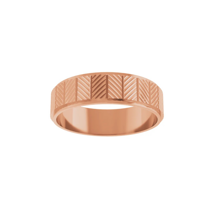 Chevron Grooved Flat Fit 6mm