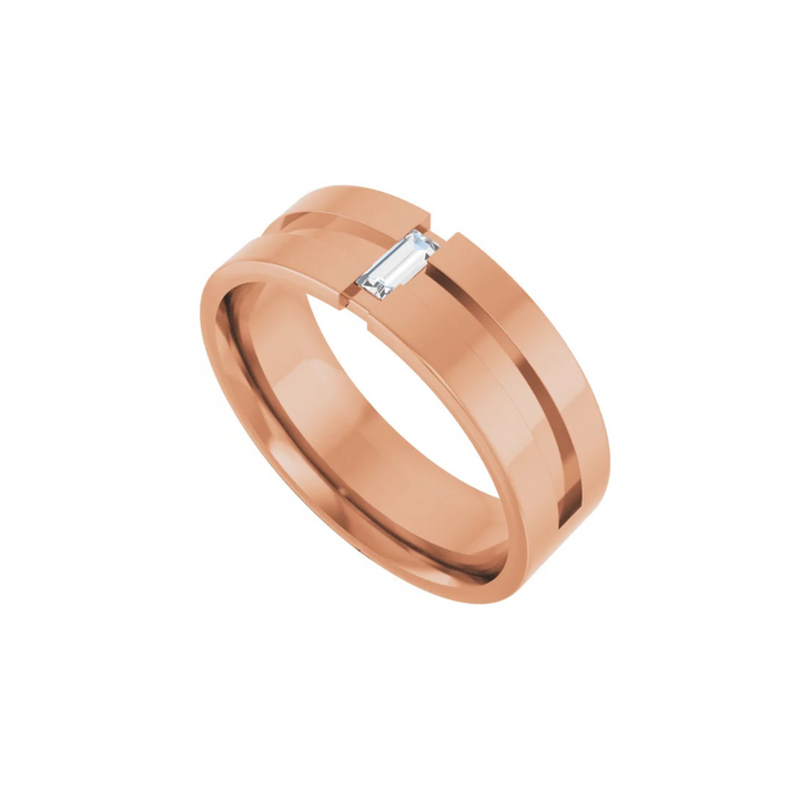 Baguette Diamond Band 7mm