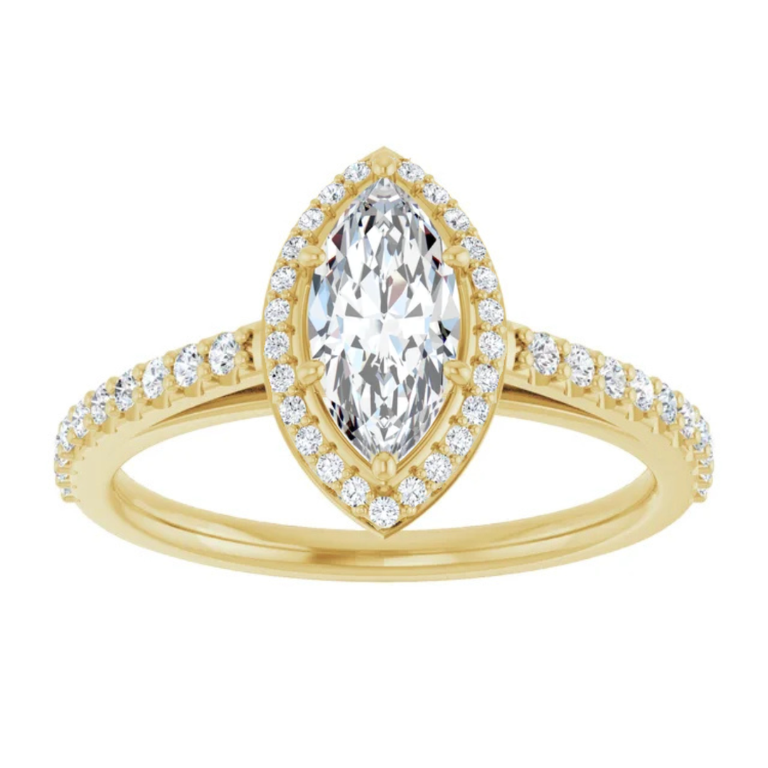 yellow gold marquise