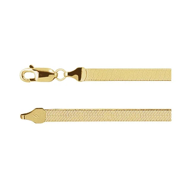 14K Herringbone Bracelet