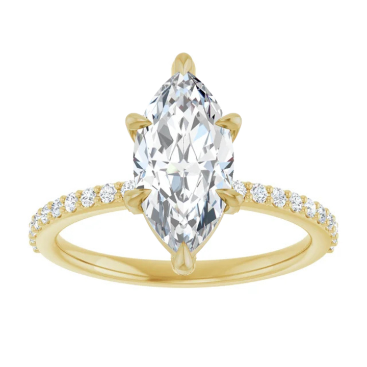 yellow gold marquise