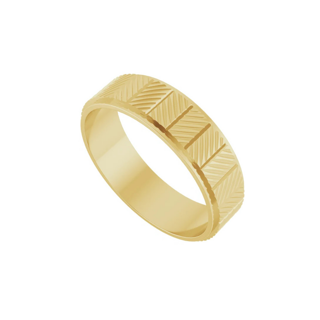 Chevron Grooved Flat Fit 6mm