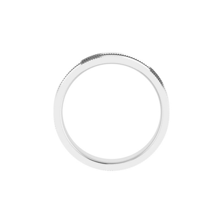 Knurled Edge Flat Band 6mm