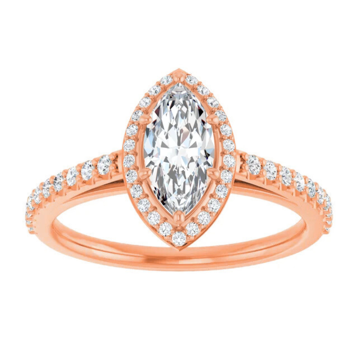 rose gold marquise