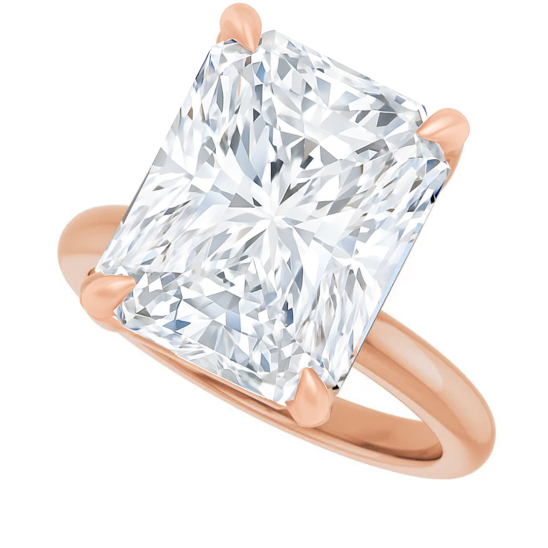 Libi With 1.01 Carat Radiant Shape Natural Diamond