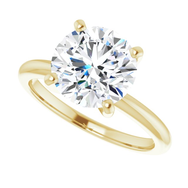 Moyo With 1.0 Carat Round Shape Natural Diamond (Certificate No: 483105771)