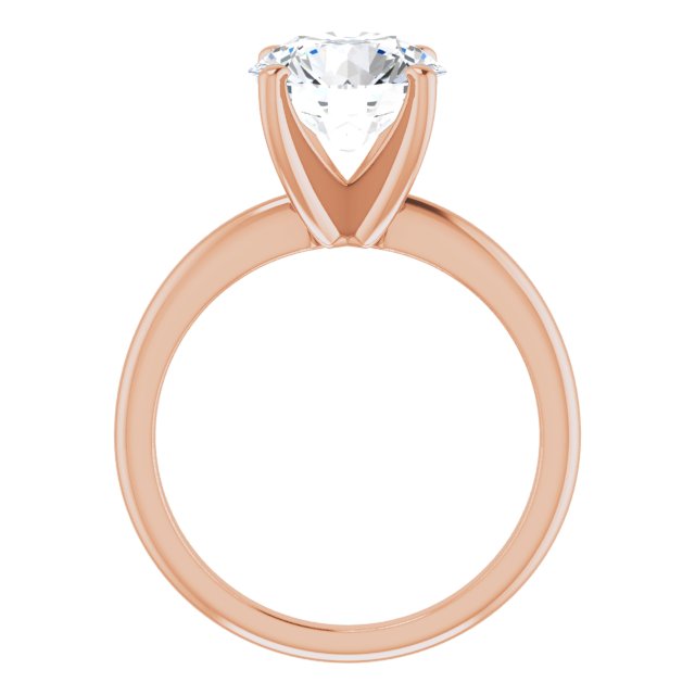 rose gold round